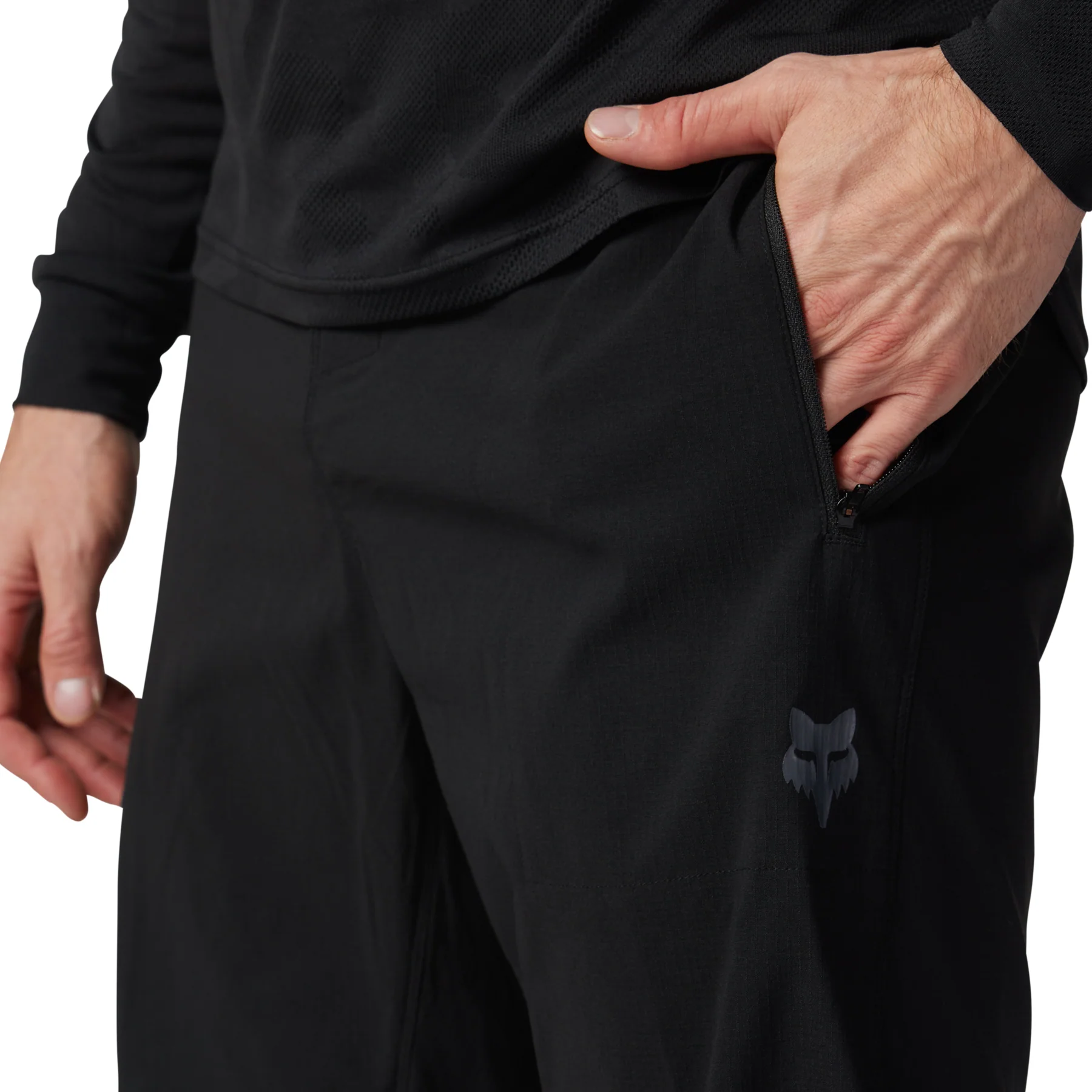 Fox Ranger Mens Cycling Shorts - Black - Image 4