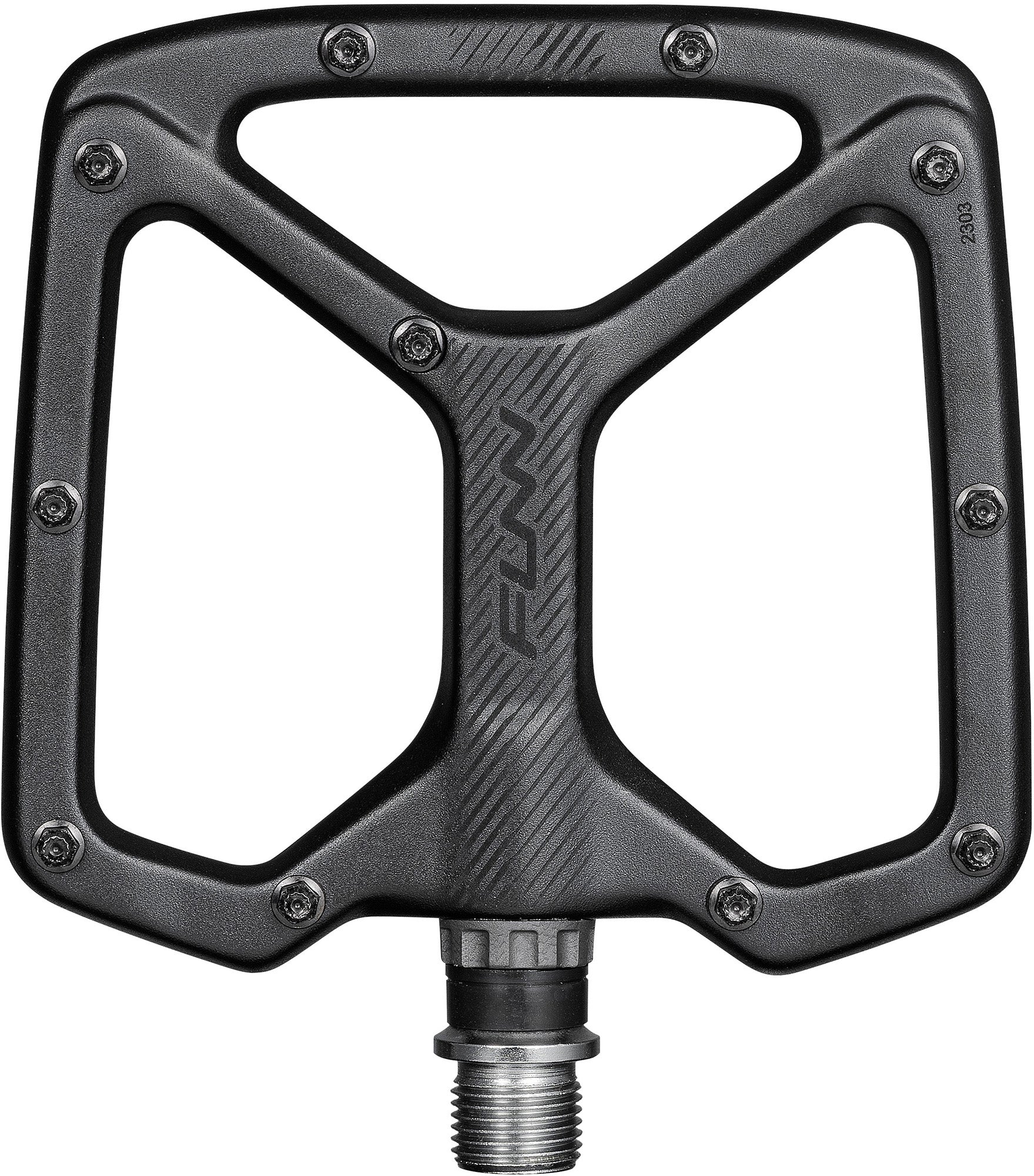 Funn Python 2 Alloy Flat Pedals Long Pins - Black - Image 2