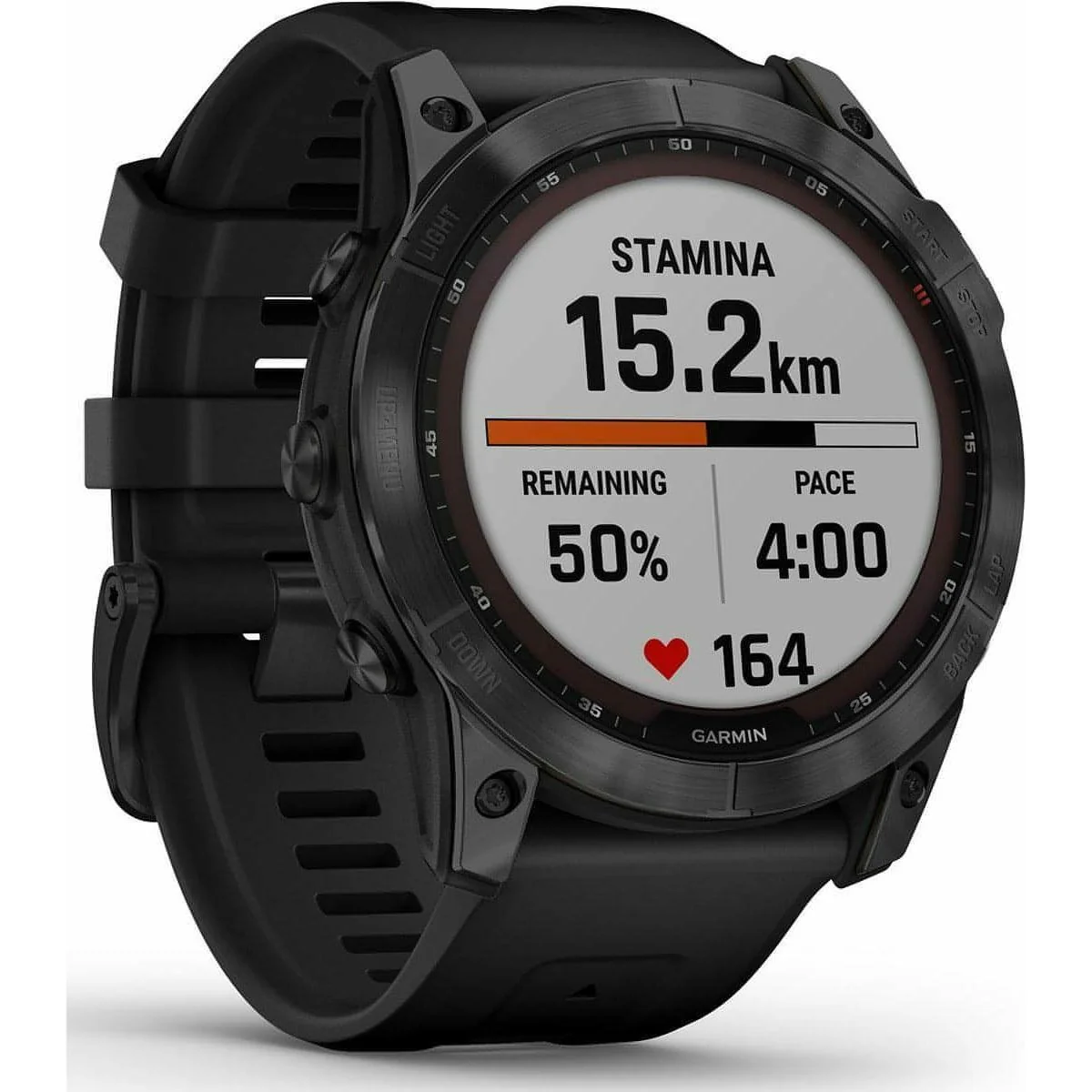 Garmin Fenix 7X Sapphire Solar HRM With GPS Multisport Watch - Black - Image 4
