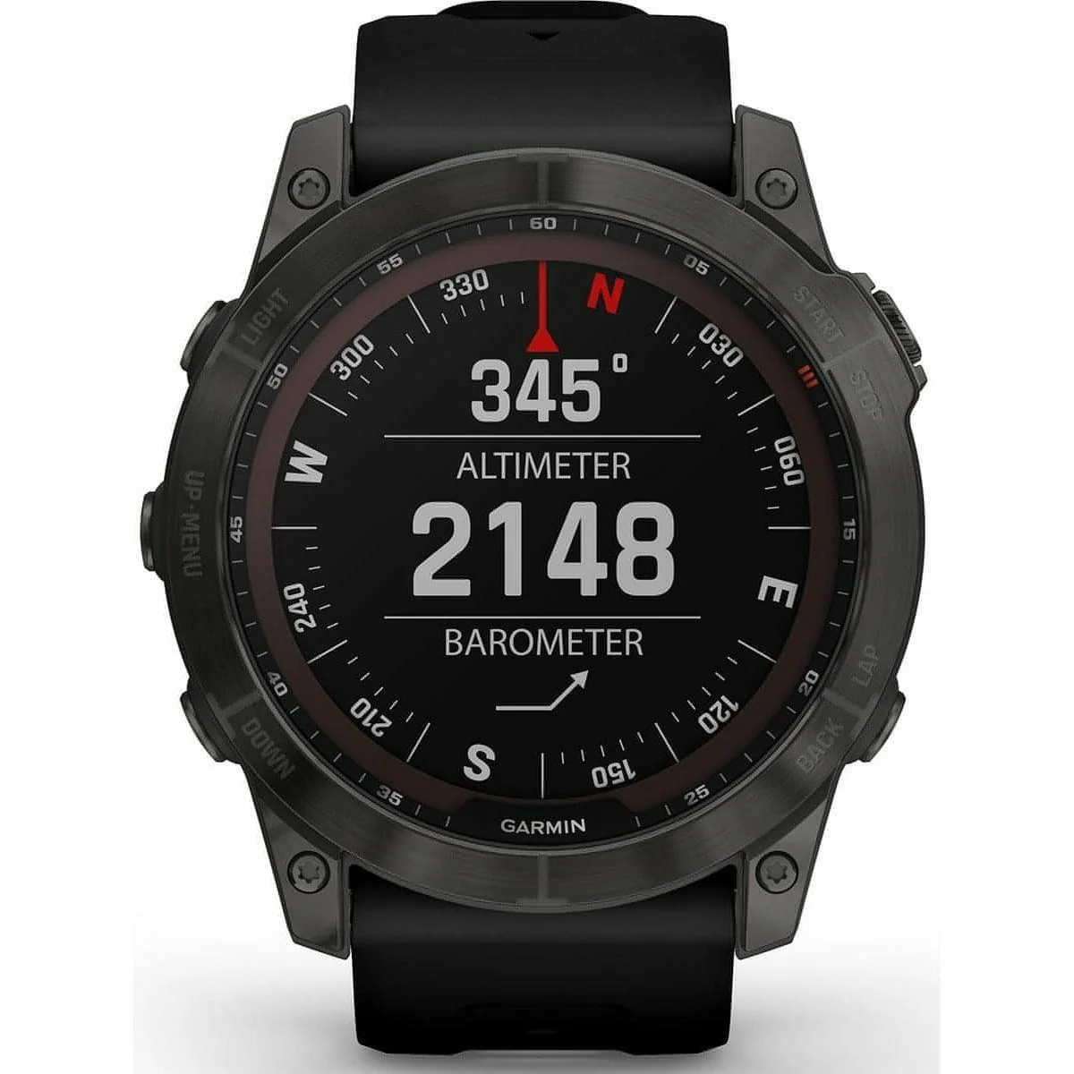 Garmin Fenix 7X Sapphire Solar HRM With GPS Multisport Watch - Grey - Image 2