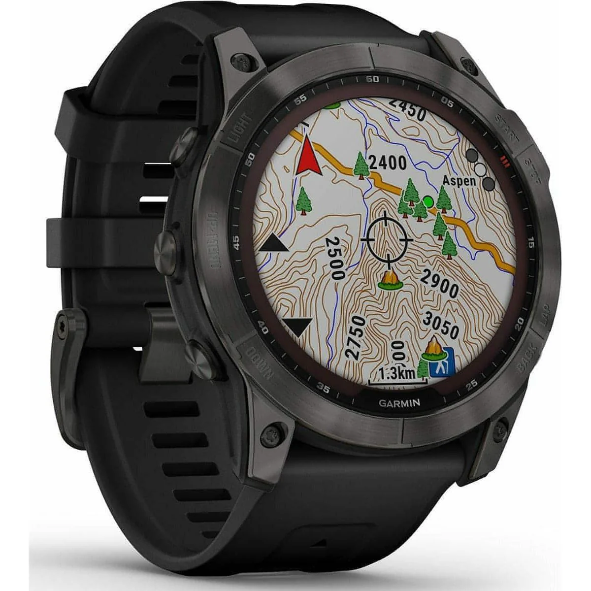 Garmin Fenix 7X Sapphire Solar HRM With GPS Multisport Watch - Grey - Image 4