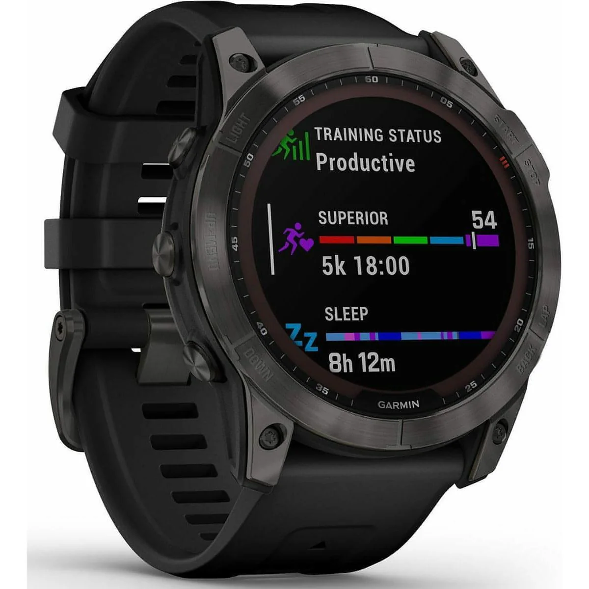 Garmin Fenix 7X Sapphire Solar HRM With GPS Multisport Watch - Grey - Image 5