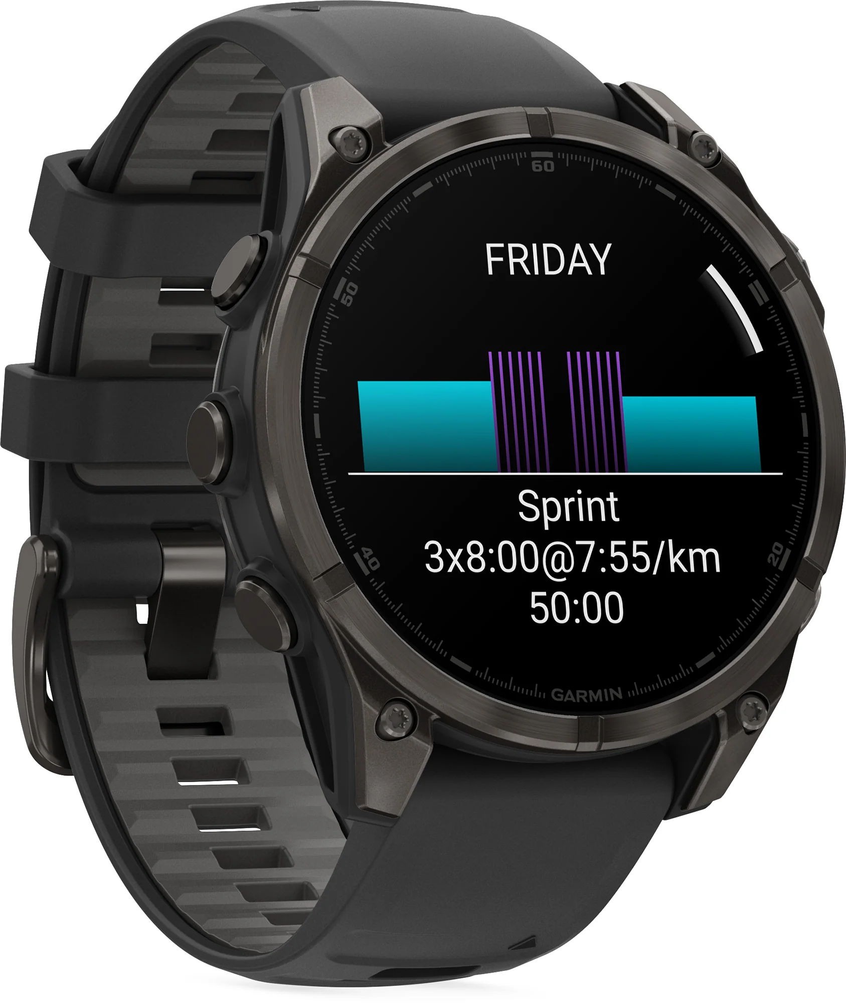 Garmin Fenix 8 AMOLED Sapphire 47mm HRM With GPS Multisport Watch - Grey - Image 4