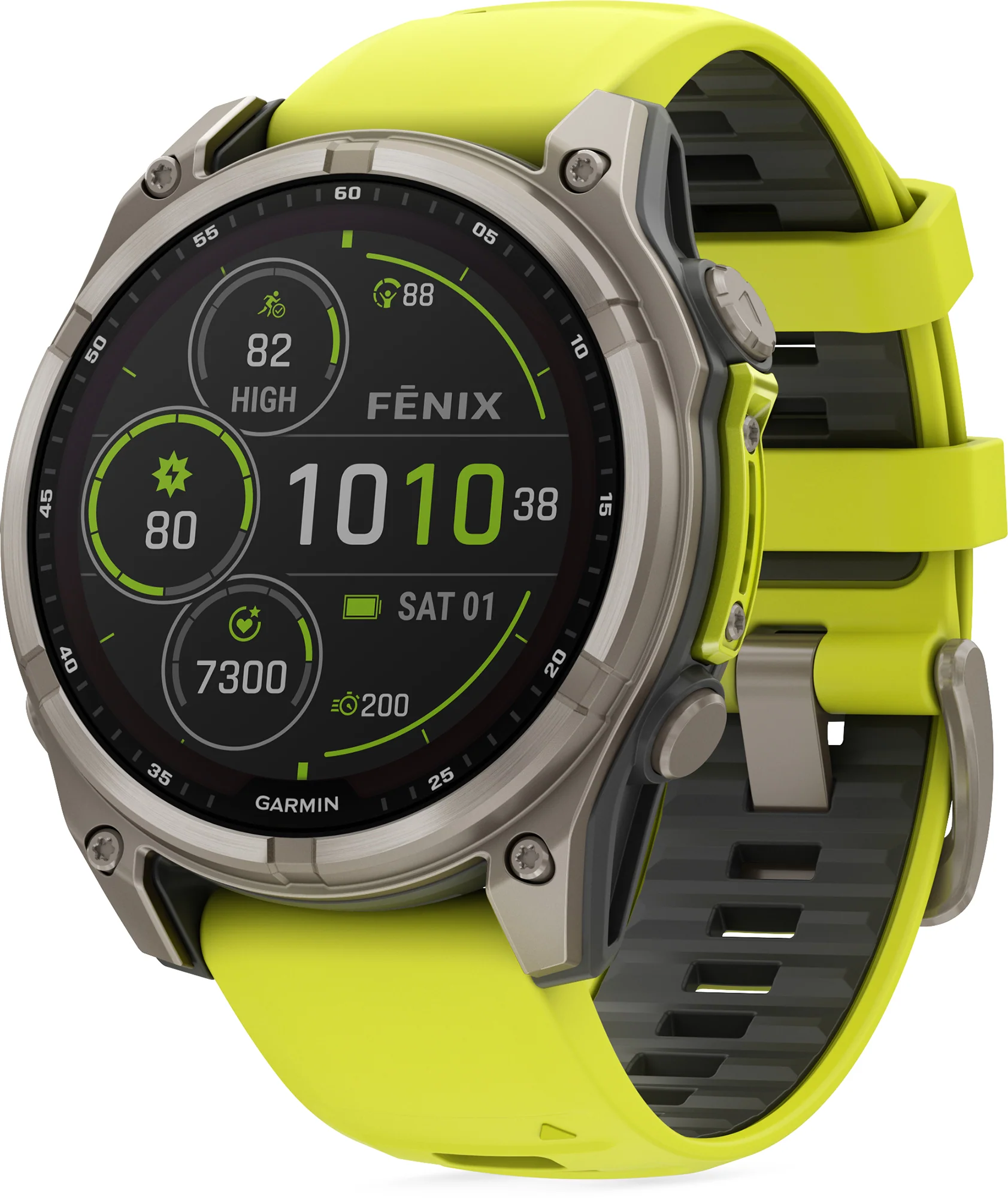 Garmin Fenix 8 Sapphire SOLAR 47mm Multisport Watch - Yellow