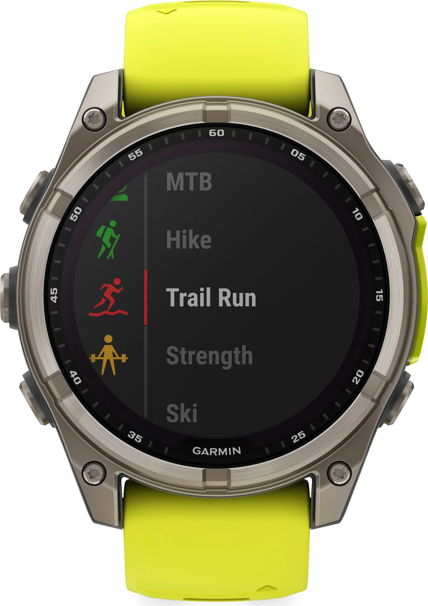 Garmin Fenix 8 Sapphire SOLAR 47mm Multisport Watch - Yellow - Image 3