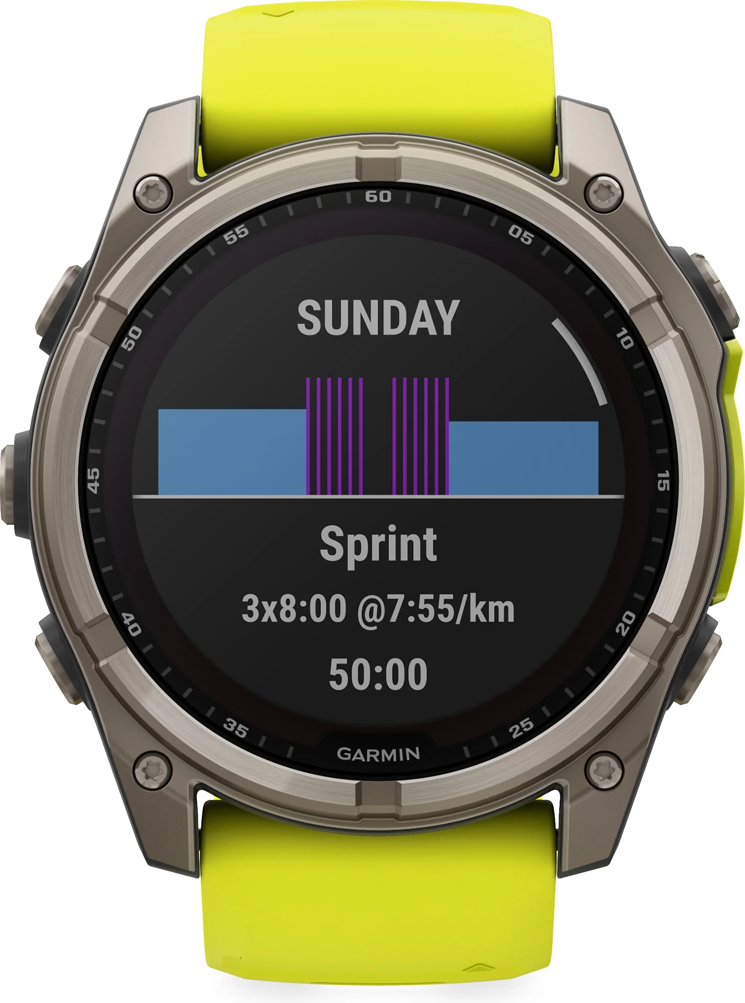 Garmin Fenix 8 Sapphire SOLAR 51mm Multisport Watch - Yellow - Image 5