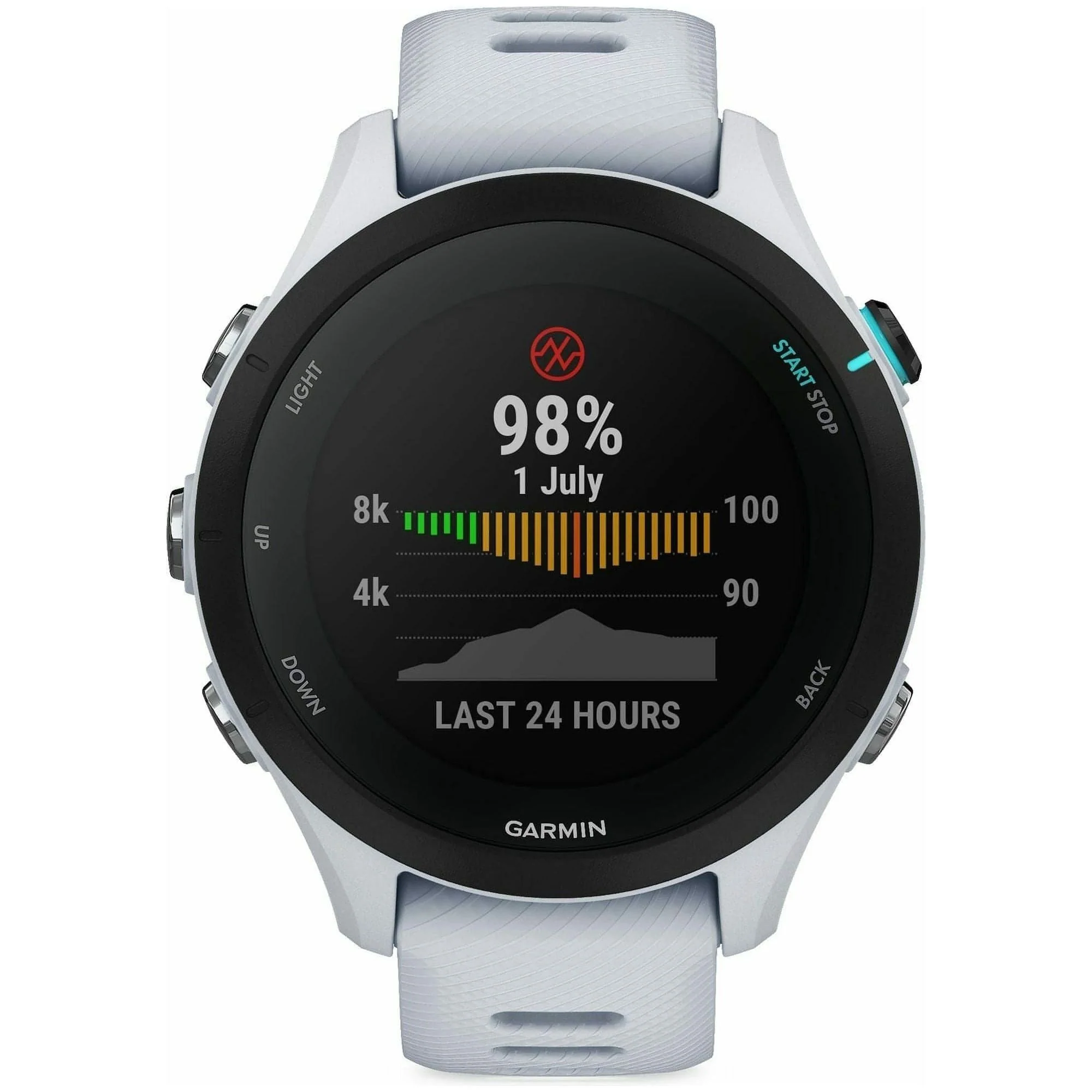 Garmin Forerunner 255S Music HRM With GPS Watch - White - Image 8