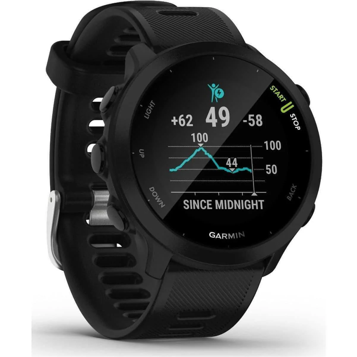 Garmin Forerunner 55 HRM With GPS Watch - Black - Image 2