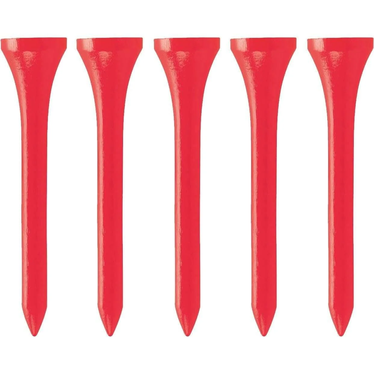 GMTee Golf Plastic (30 Pack) 2 3/4 Inch Golf Tees - Red