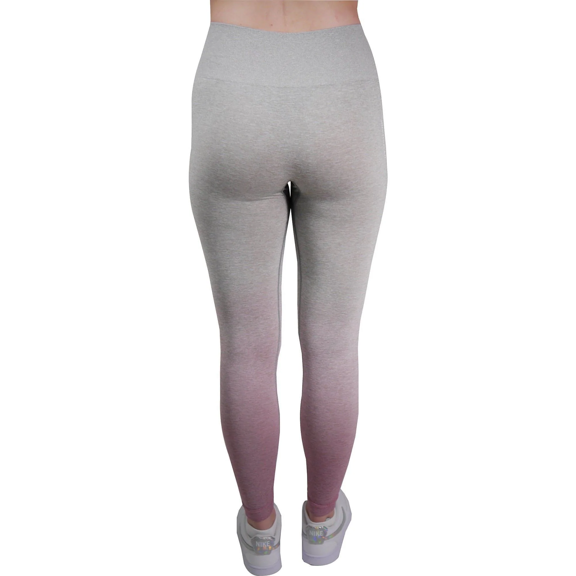 Gymshark Adapt Ombre Seamless Womens Long Training Tights - Grey - Image 2