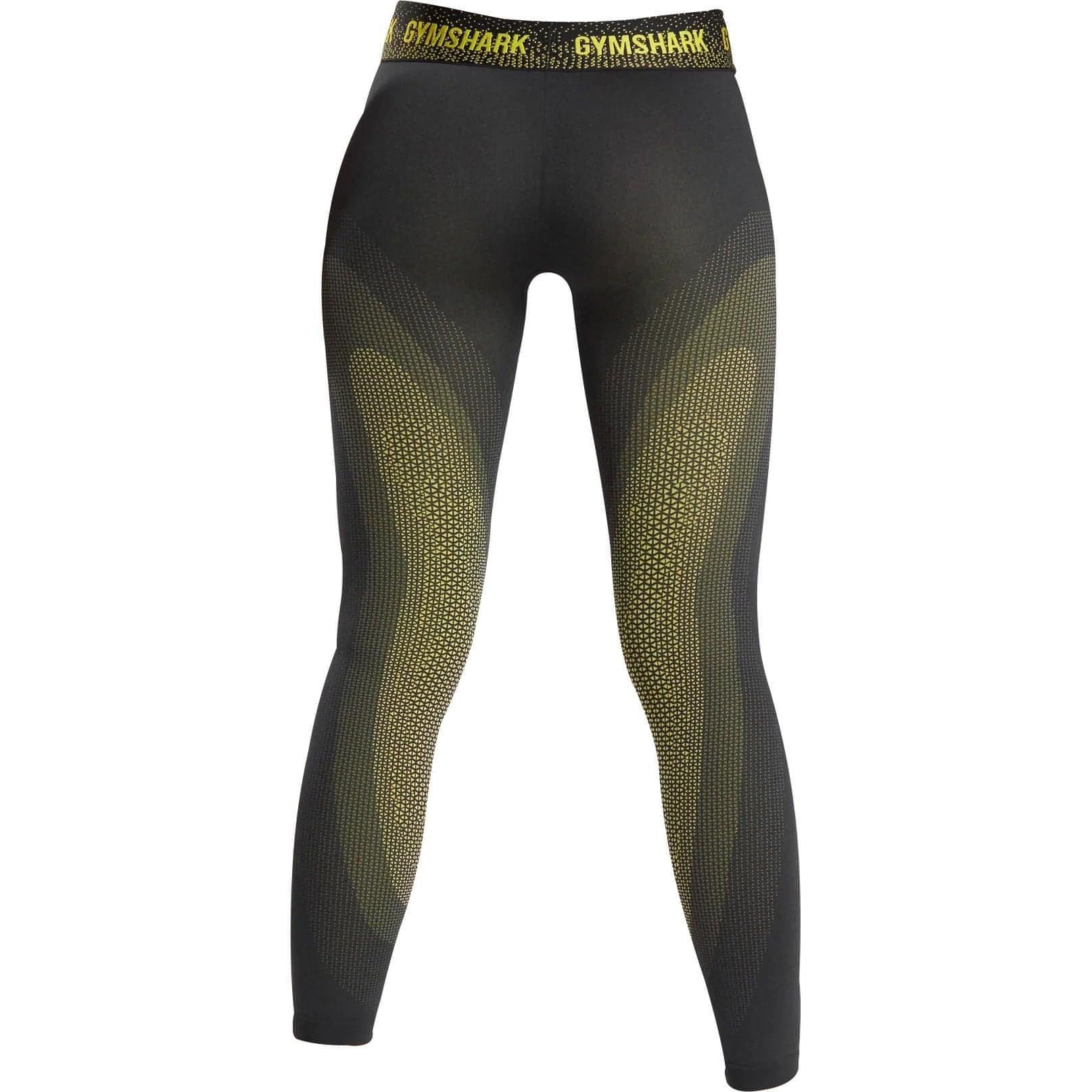 Gymshark Apex Seamless Womens Long Training Tights - Black - Image 2