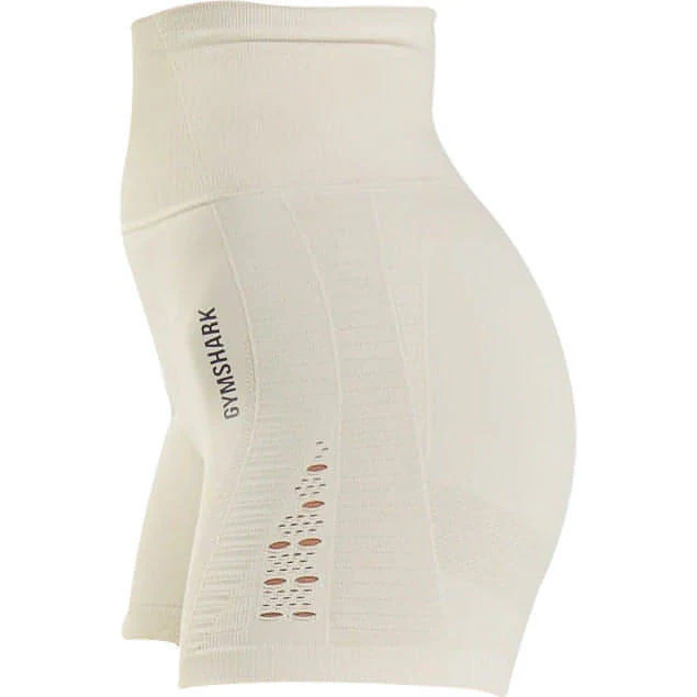 Gymshark Energy Seamless Womens Short Training Tights - Beige - Image 3