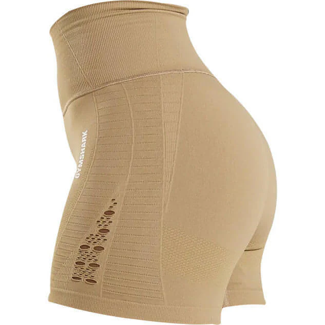Gymshark Energy Seamless Womens Short Training Tights - Brown - Image 2