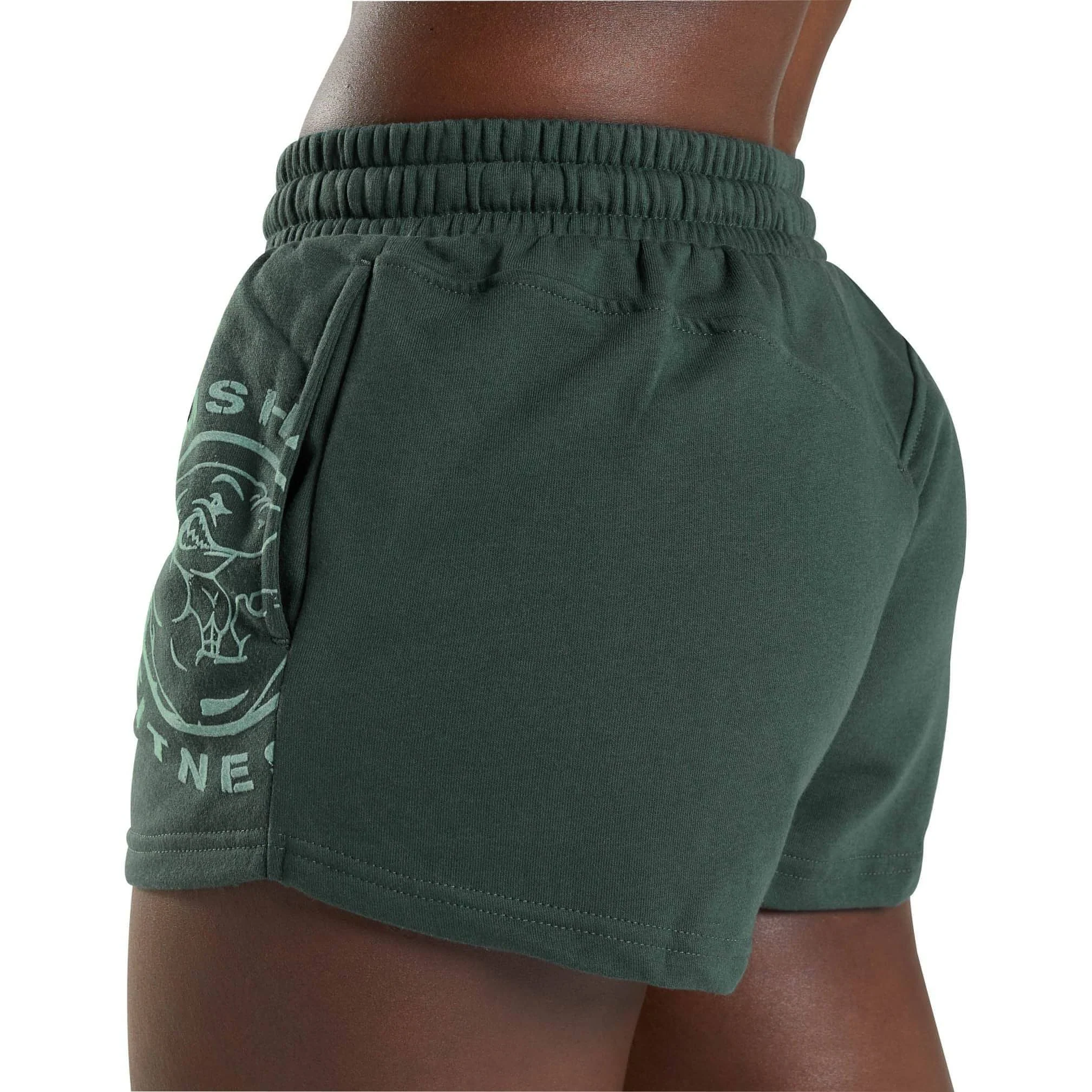Gymshark GFX Legacy Womens Training Shorts - Green - Image 2