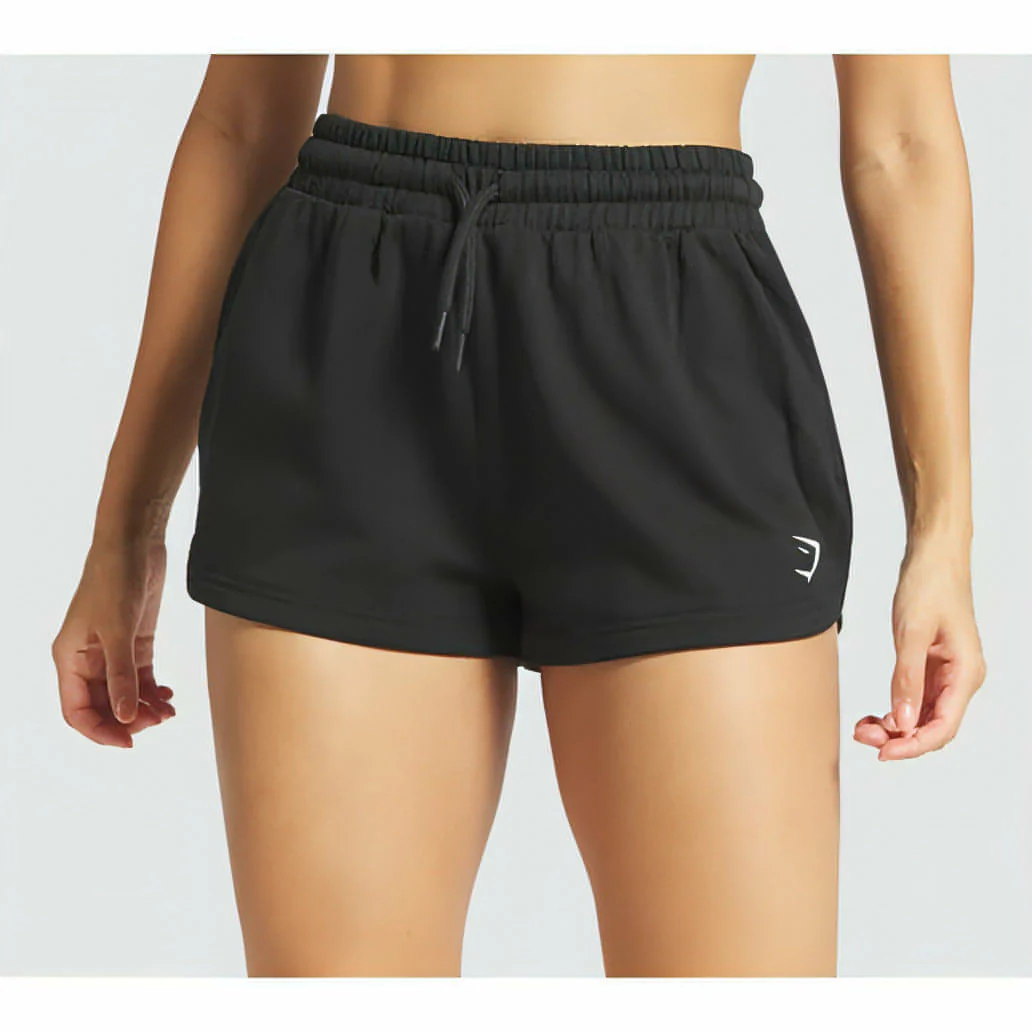 Gymshark Graphic Womens Training Shorts - Black