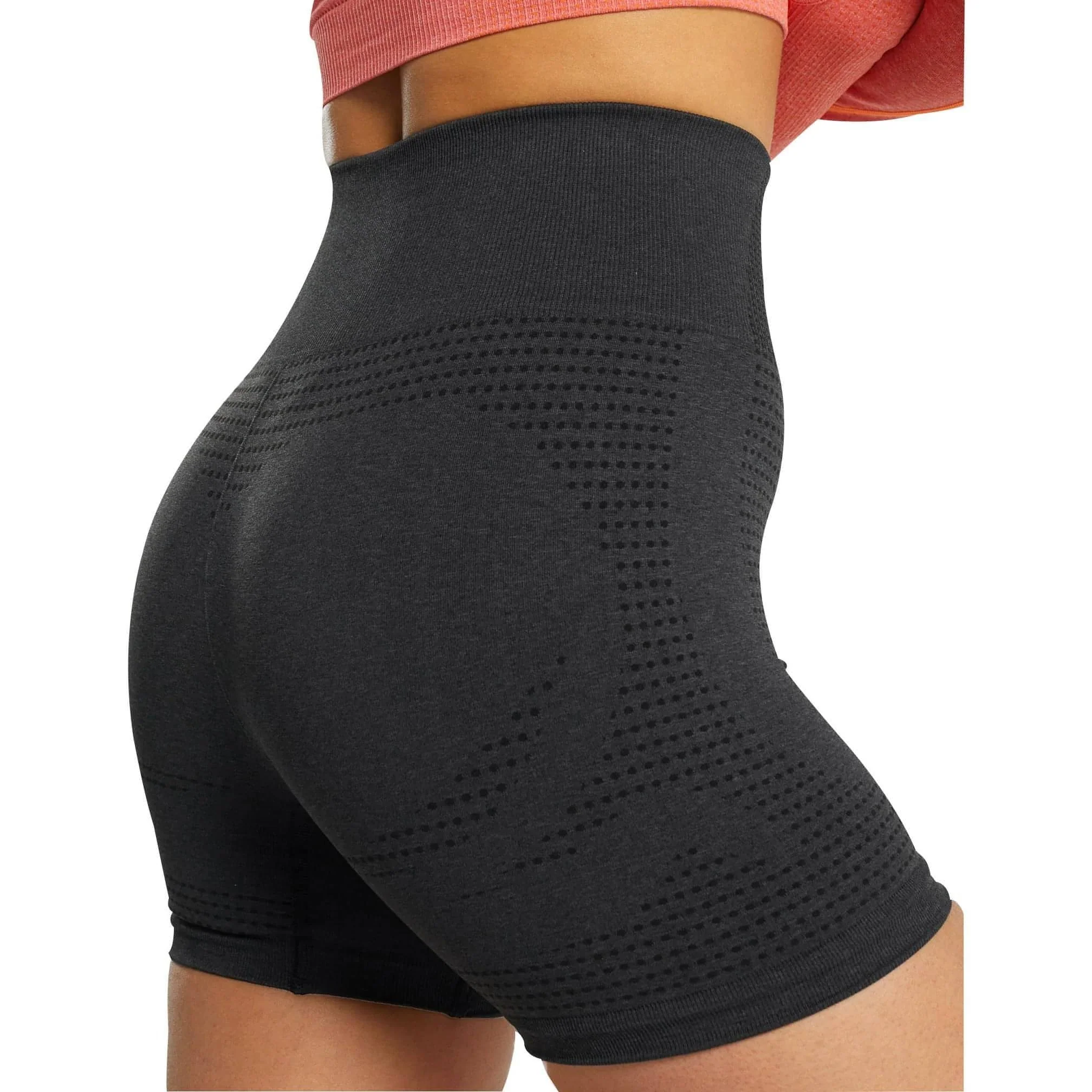 Gymshark Vital Seamless 2.0 Womens Short Training Tights - Black - Image 2