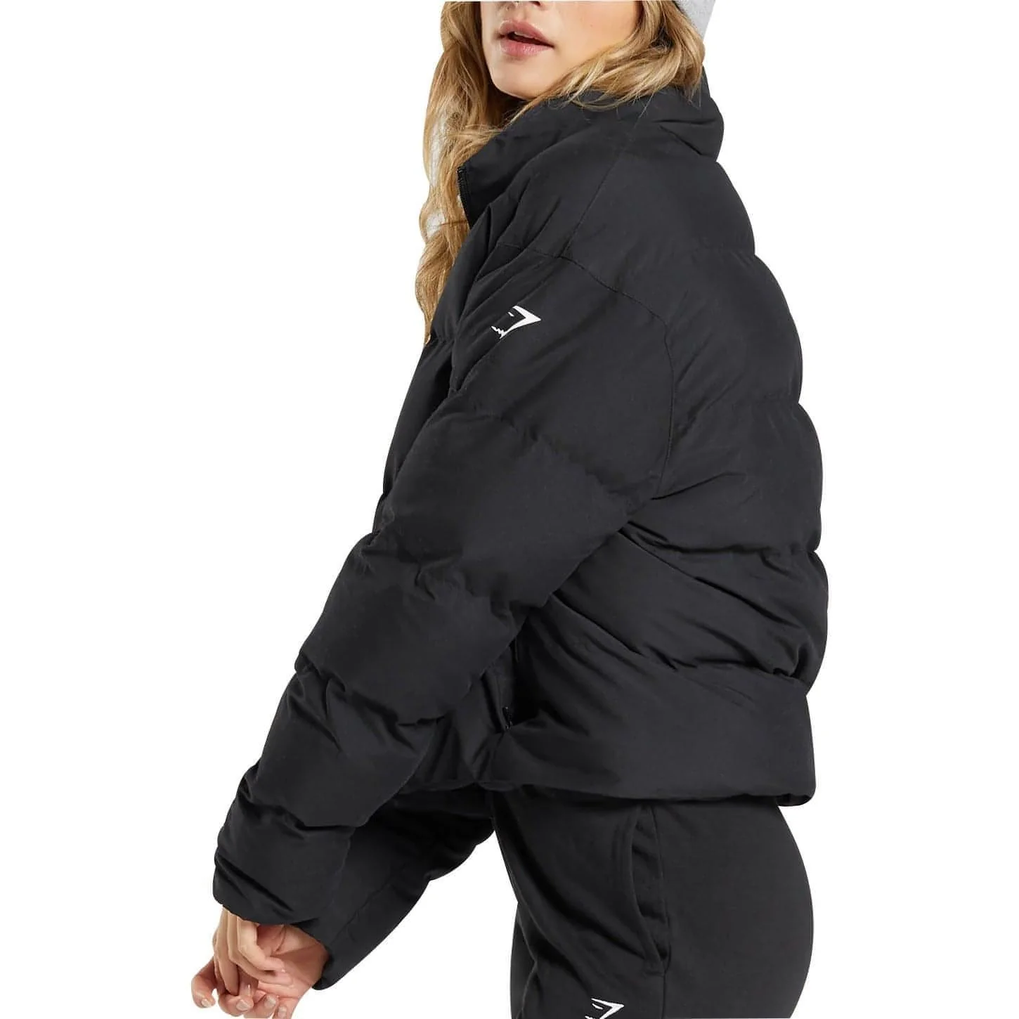 Gymshark Womens Puffer Jacket - Black - Image 3