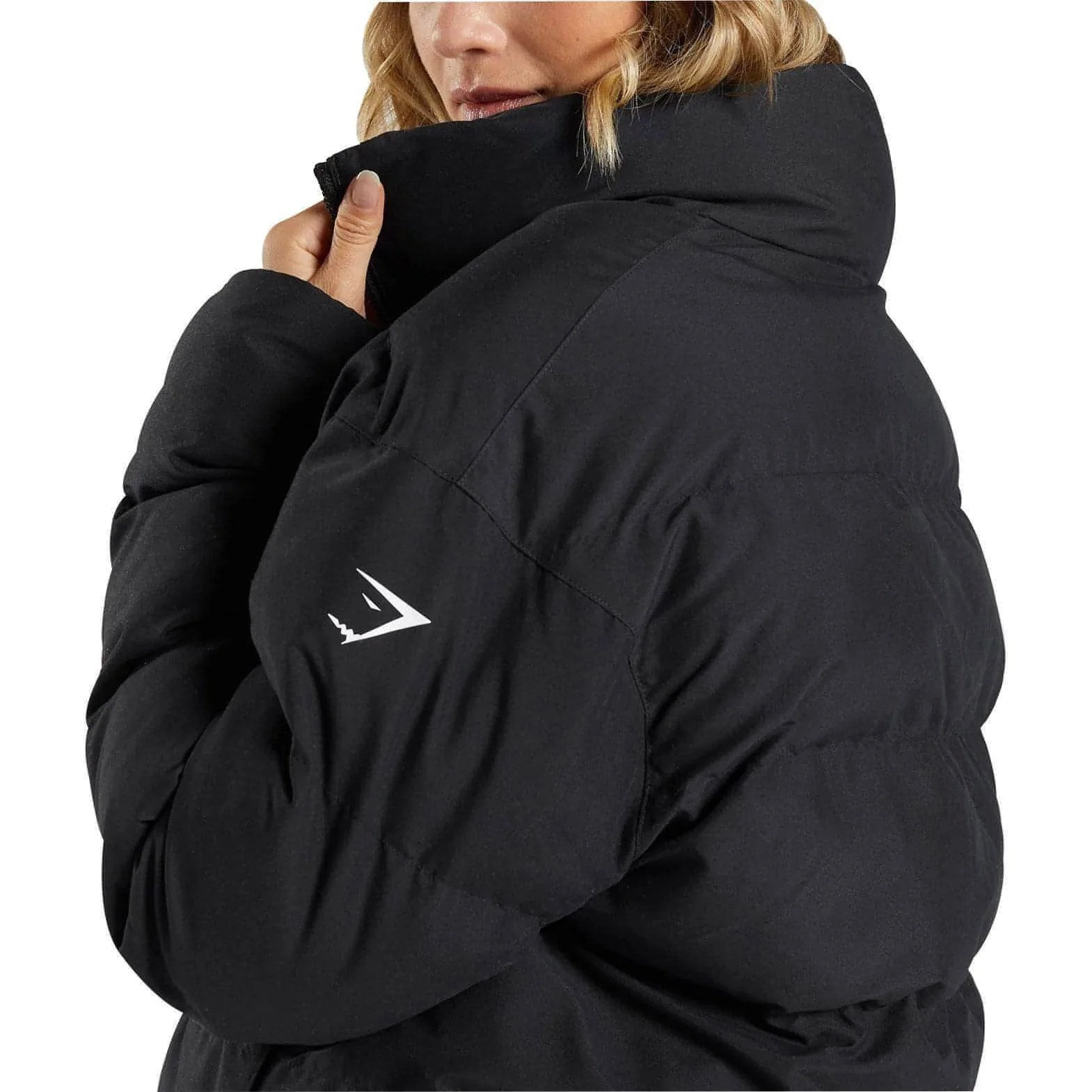 Gymshark Womens Puffer Jacket - Black - Image 4