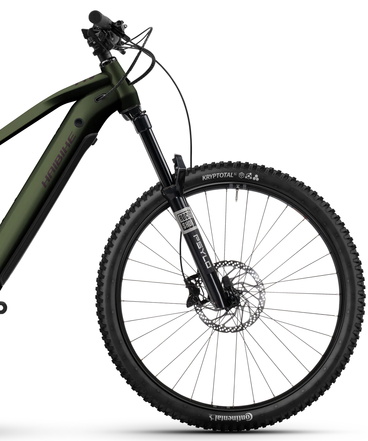 Haibike ALLMTN 6 Electric Full Suspension Mountain Bike 2026 - Swamp - Image 3
