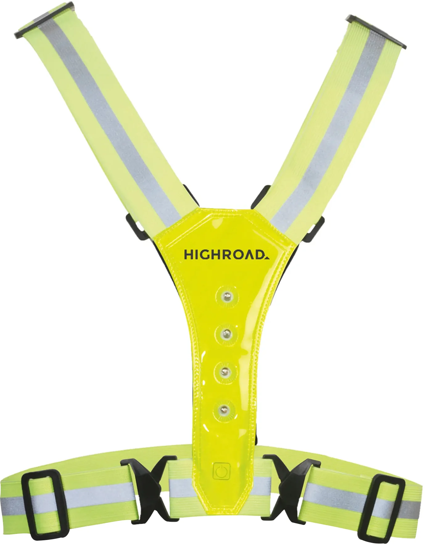 Highroad LED Sports Reflective Vest - Yellow - Image 2
