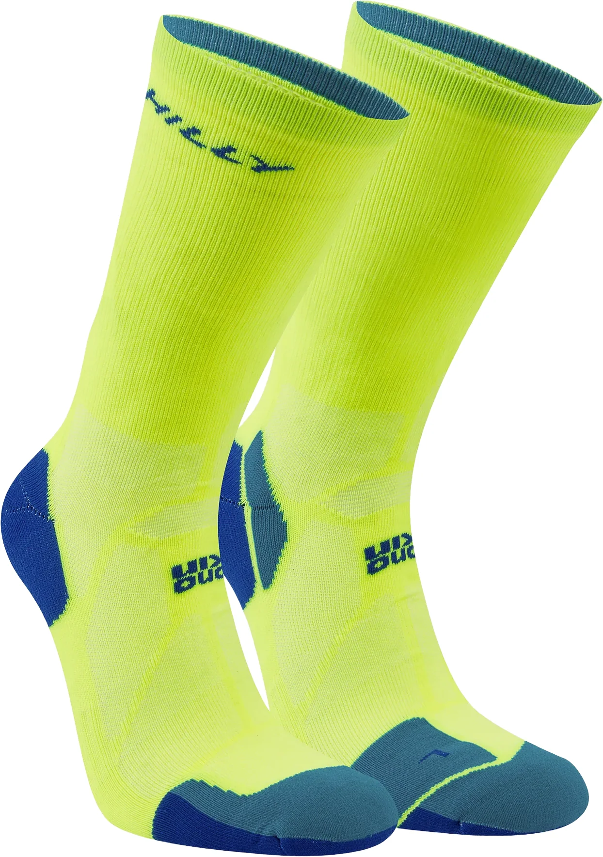 Hilly Marathon Fresh Crew Running Socks - Yellow - Image 4