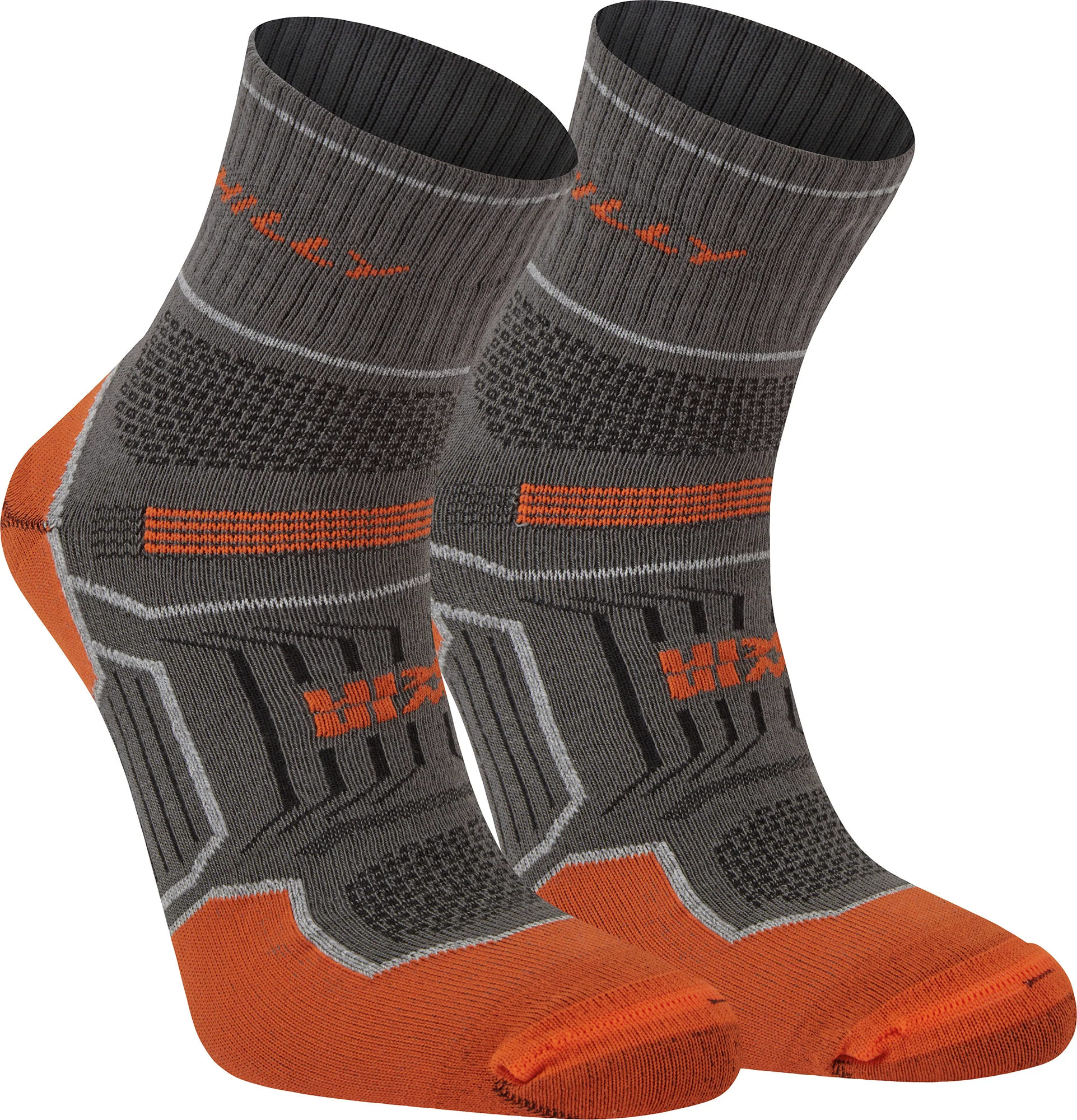 Hilly Twin Skin Anklet Running Socks - Grey - Image 4