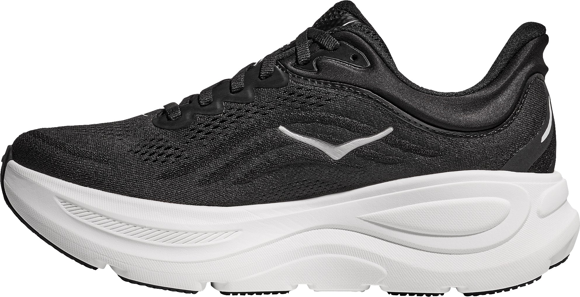 Hoka Bondi 9 Mens Running Shoes - Black - Image 3