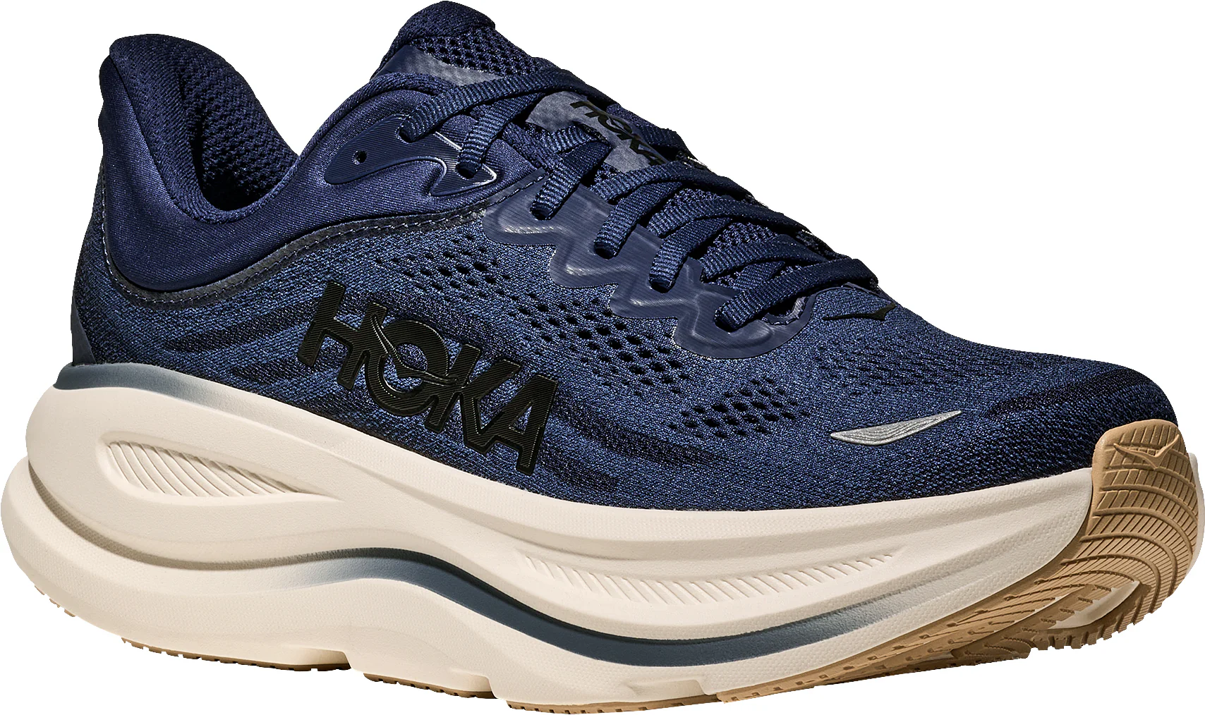 Hoka Bondi 9 Mens Running Shoes - Blue - Image 6