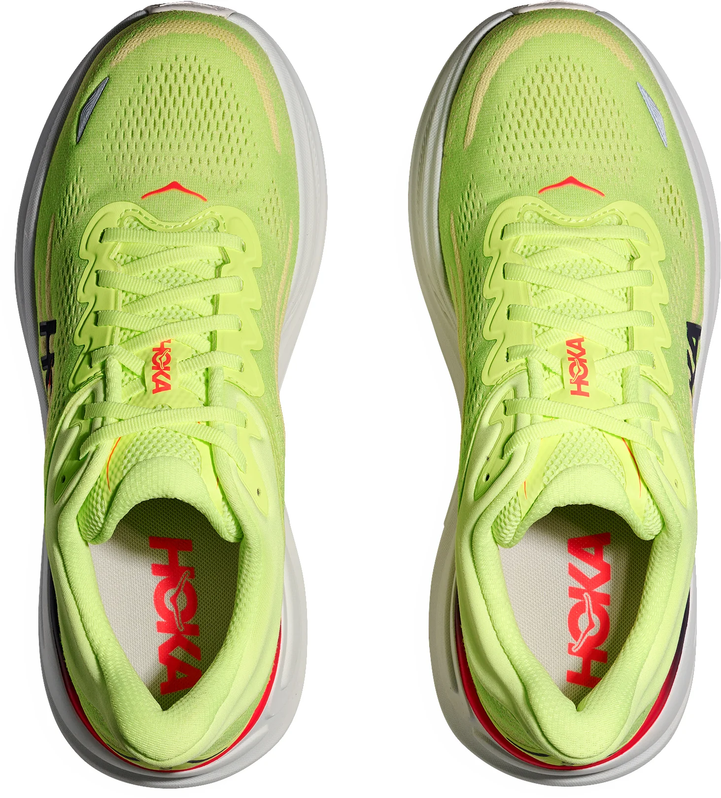 Hoka Bondi 9 Mens Running Shoes - Yellow - Image 4