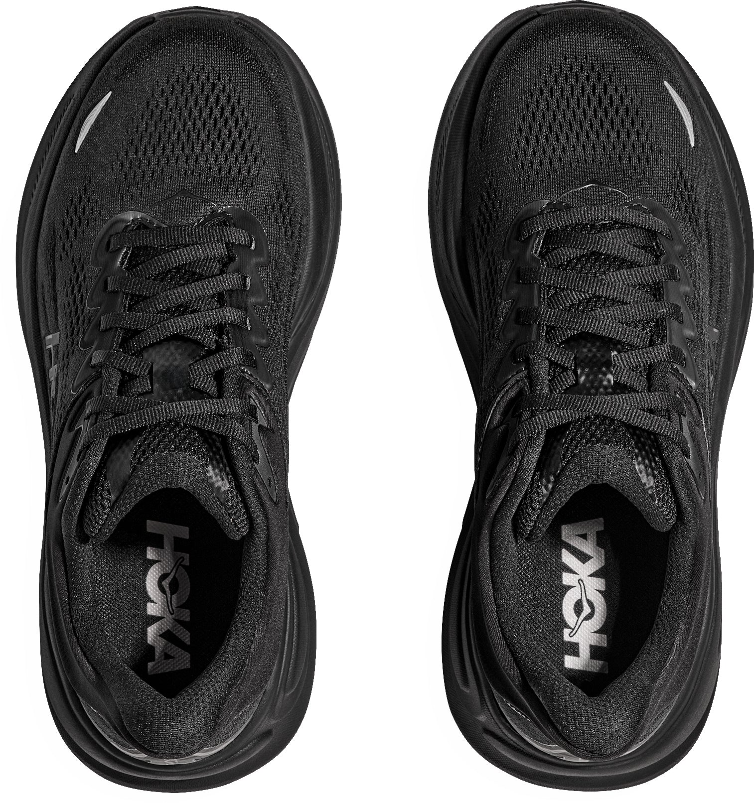 Hoka Bondi 9 Womens Running Shoes - Black - Image 4