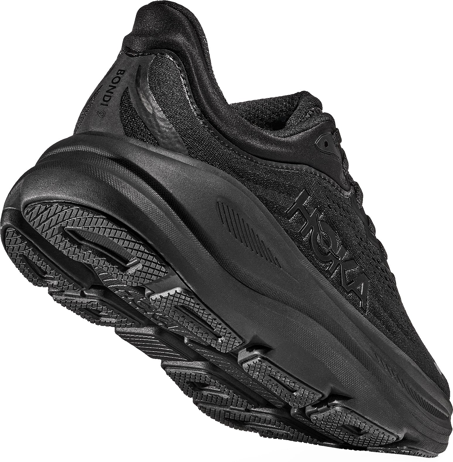 Hoka Bondi 9 Womens Running Shoes - Black - Image 5