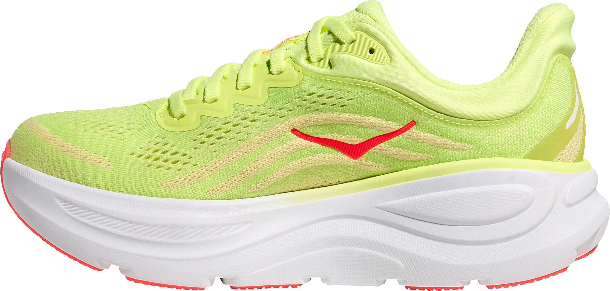 Hoka Bondi 9 Womens Running Shoes - Yellow - Image 3