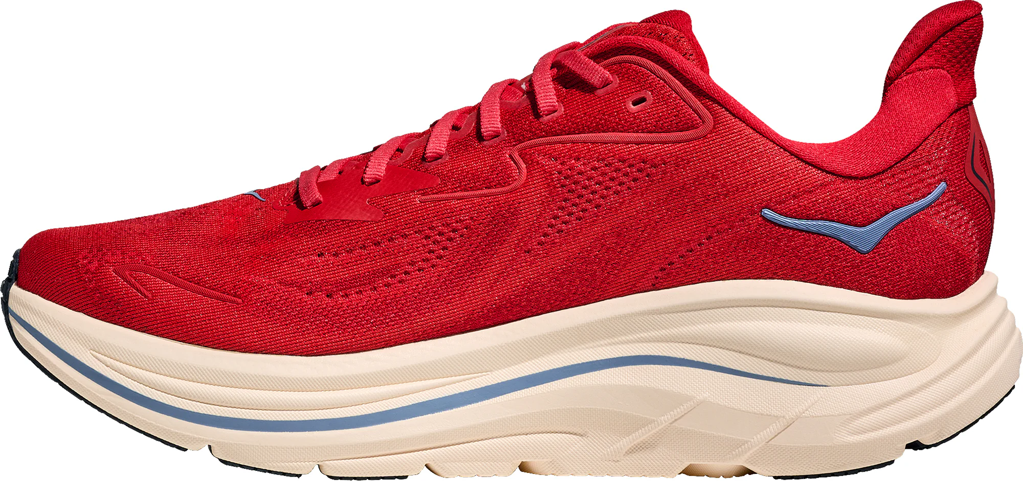 Hoka Clifton 10 Mens Running Shoes - Red - Image 3