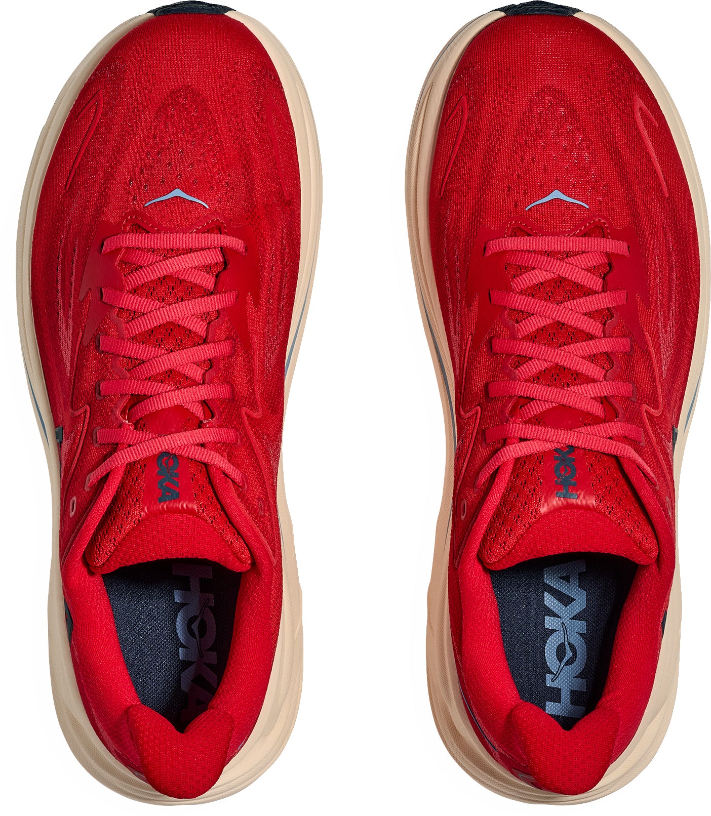 Hoka Clifton 10 Mens Running Shoes - Red - Image 4