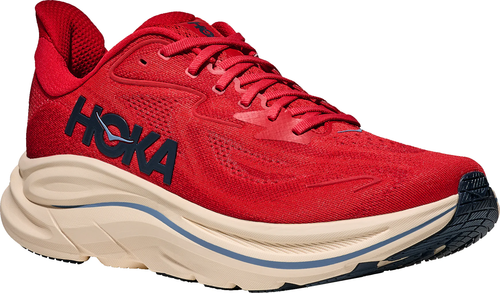 Hoka Clifton 10 Mens Running Shoes - Red - Image 6