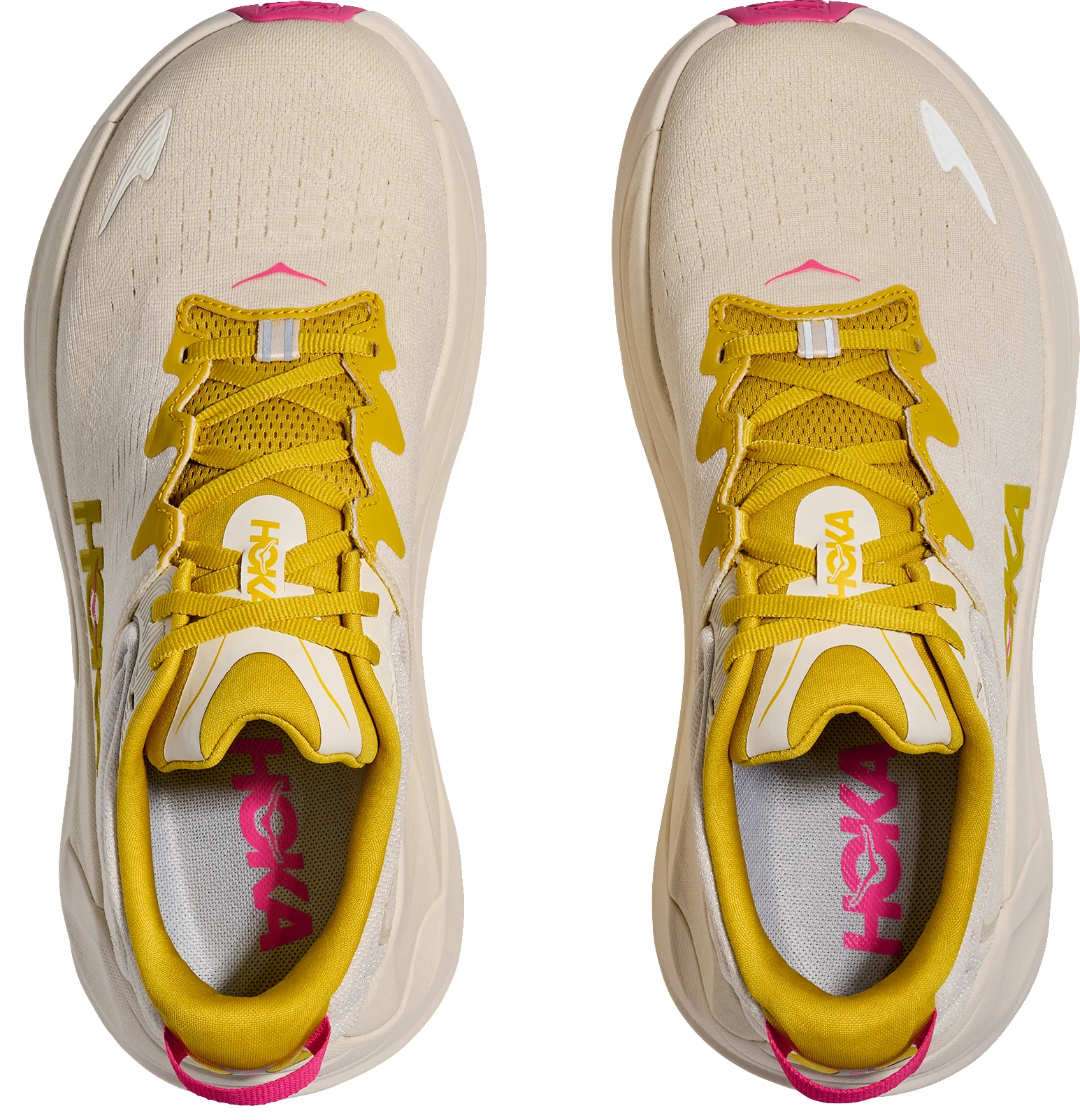Hoka Gaviota 6 Womens Running Shoes - Cream - Image 4