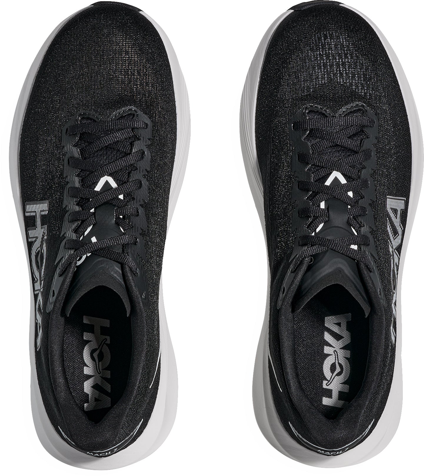 Hoka Mach 7 Mens Running Shoes - Black - Image 4
