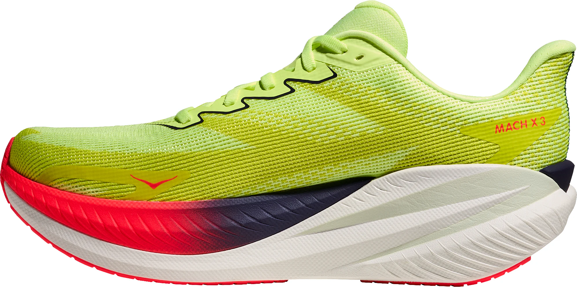 Hoka Mach X 3 Mens Running Shoes - Yellow - Image 3