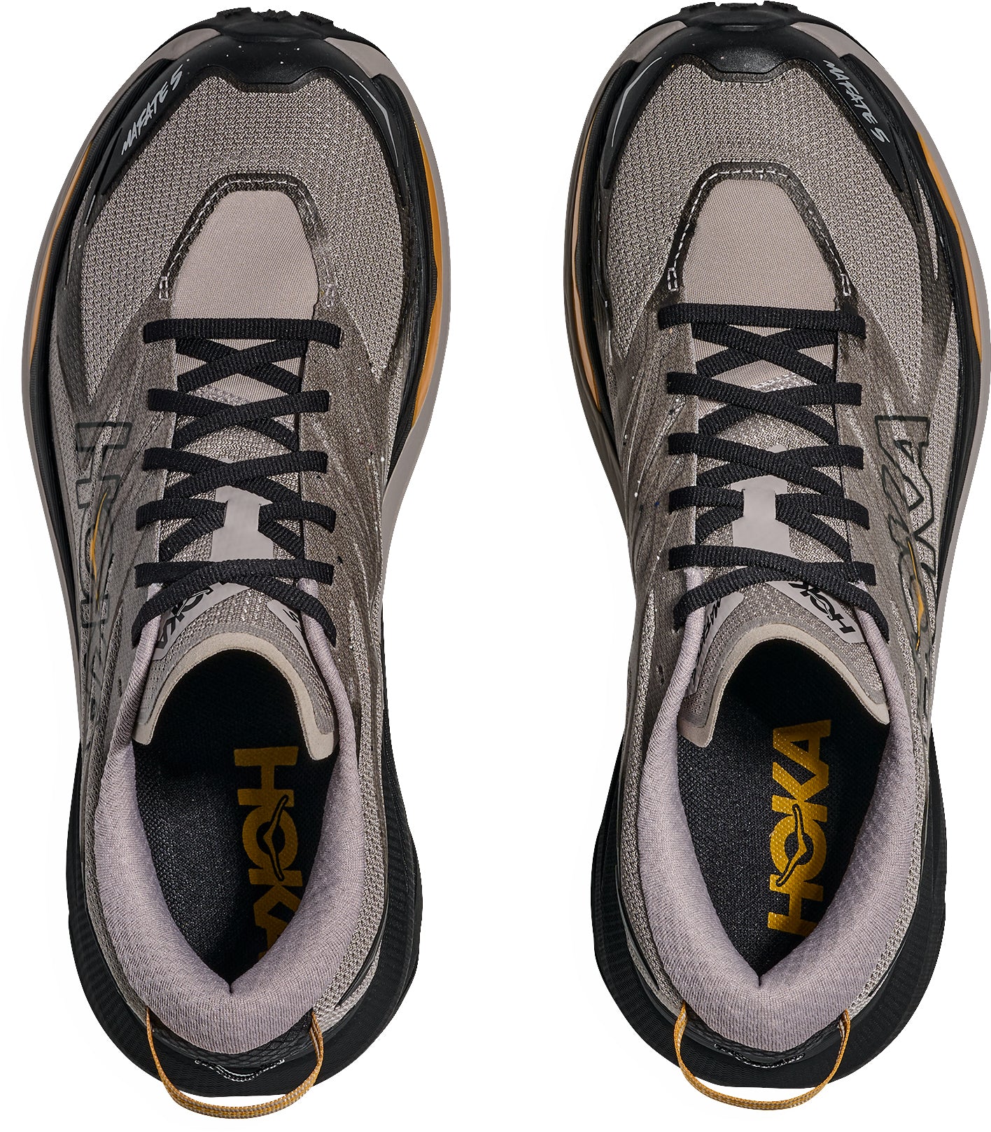 Hoka Mafate 5 Mens Trail Running Shoes - Grey - Image 4