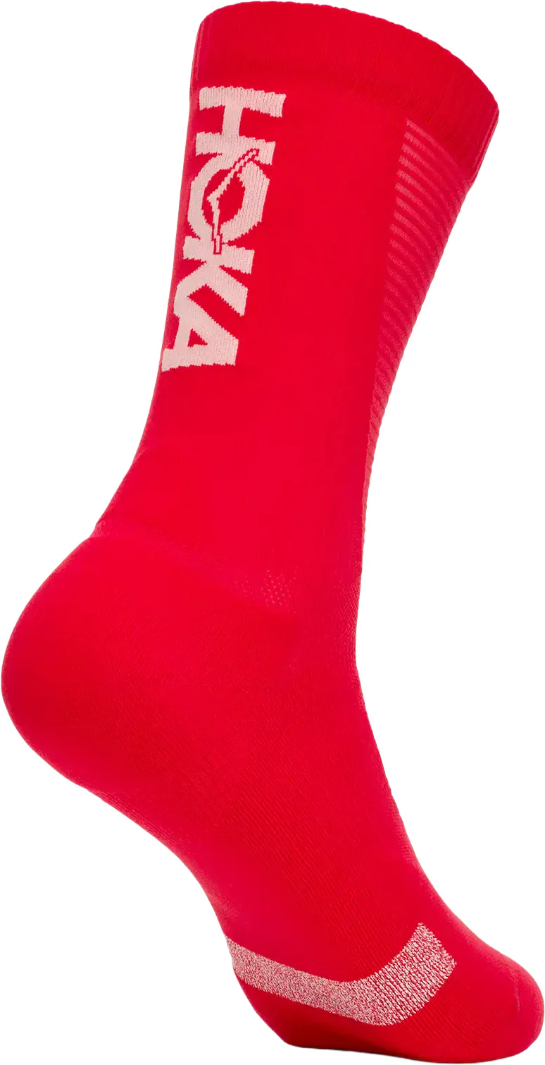Hoka Race Day Crew Running Socks - Red - Image 2