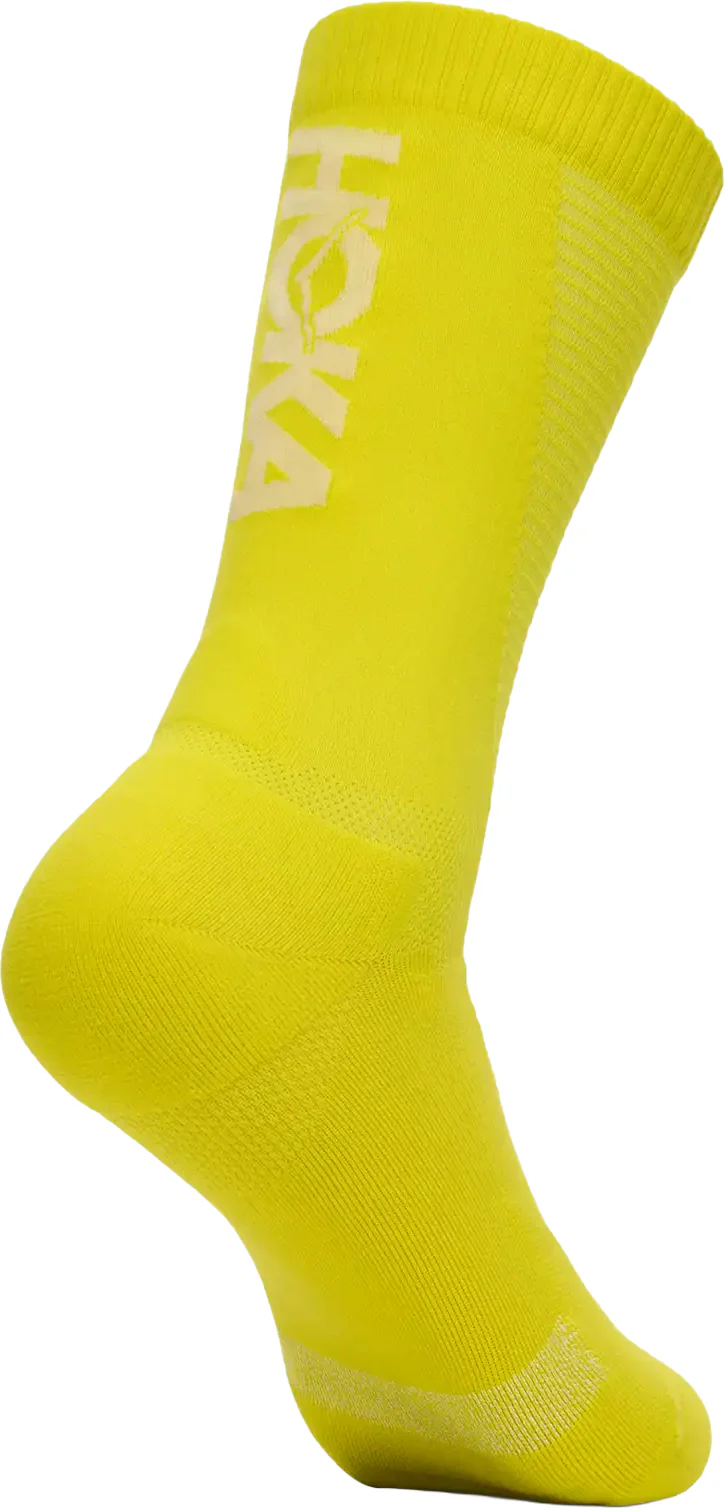 Hoka Race Day Crew Running Socks - Yellow - Image 2
