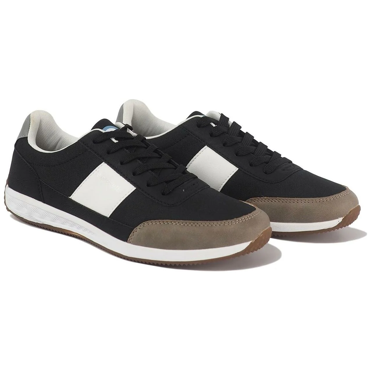 Lambretta Piston Mens Trainers - Black - Image 3