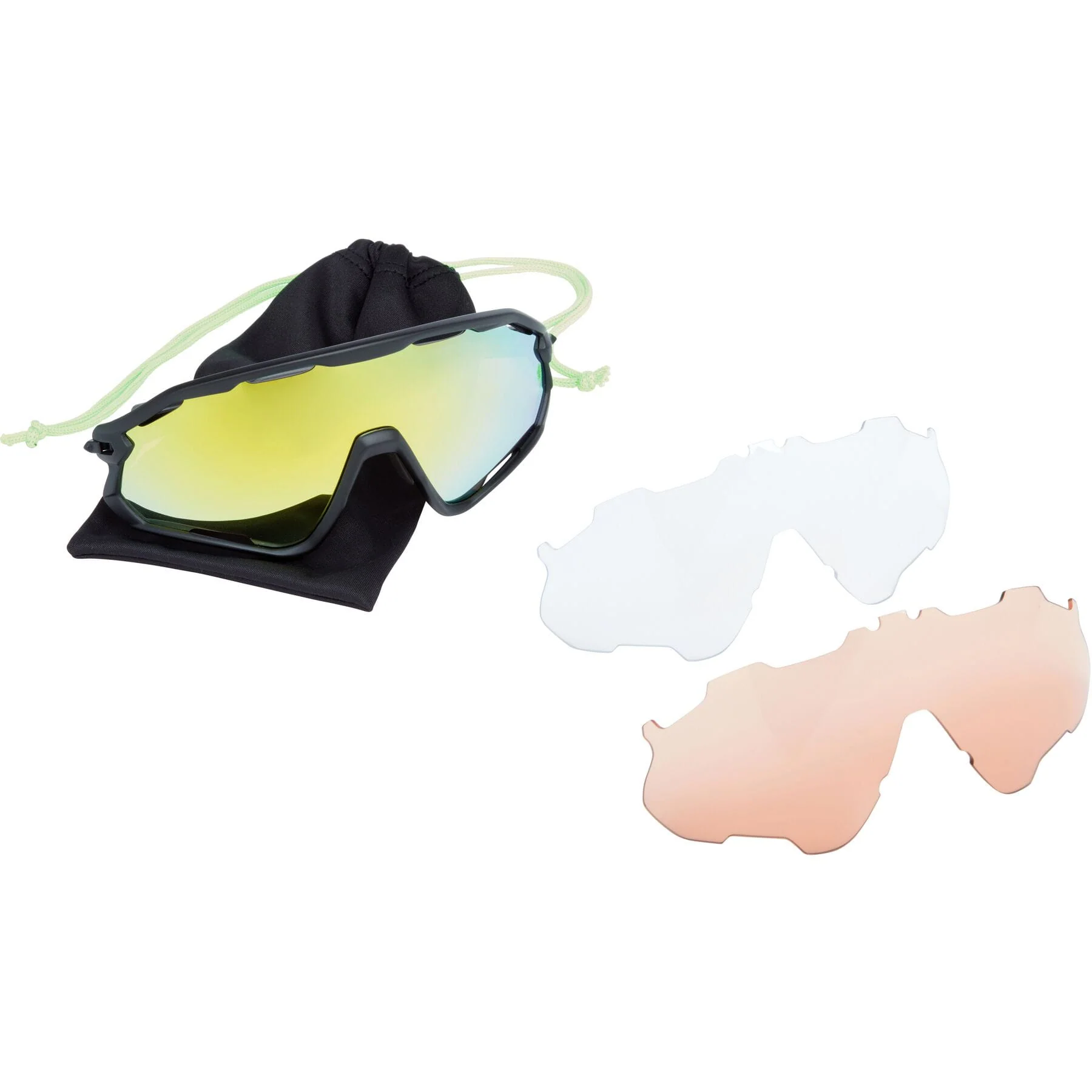 Madison Code Breaker 2 Cycling Sunglasses - Matt Black with 3 Lenses - Image 6