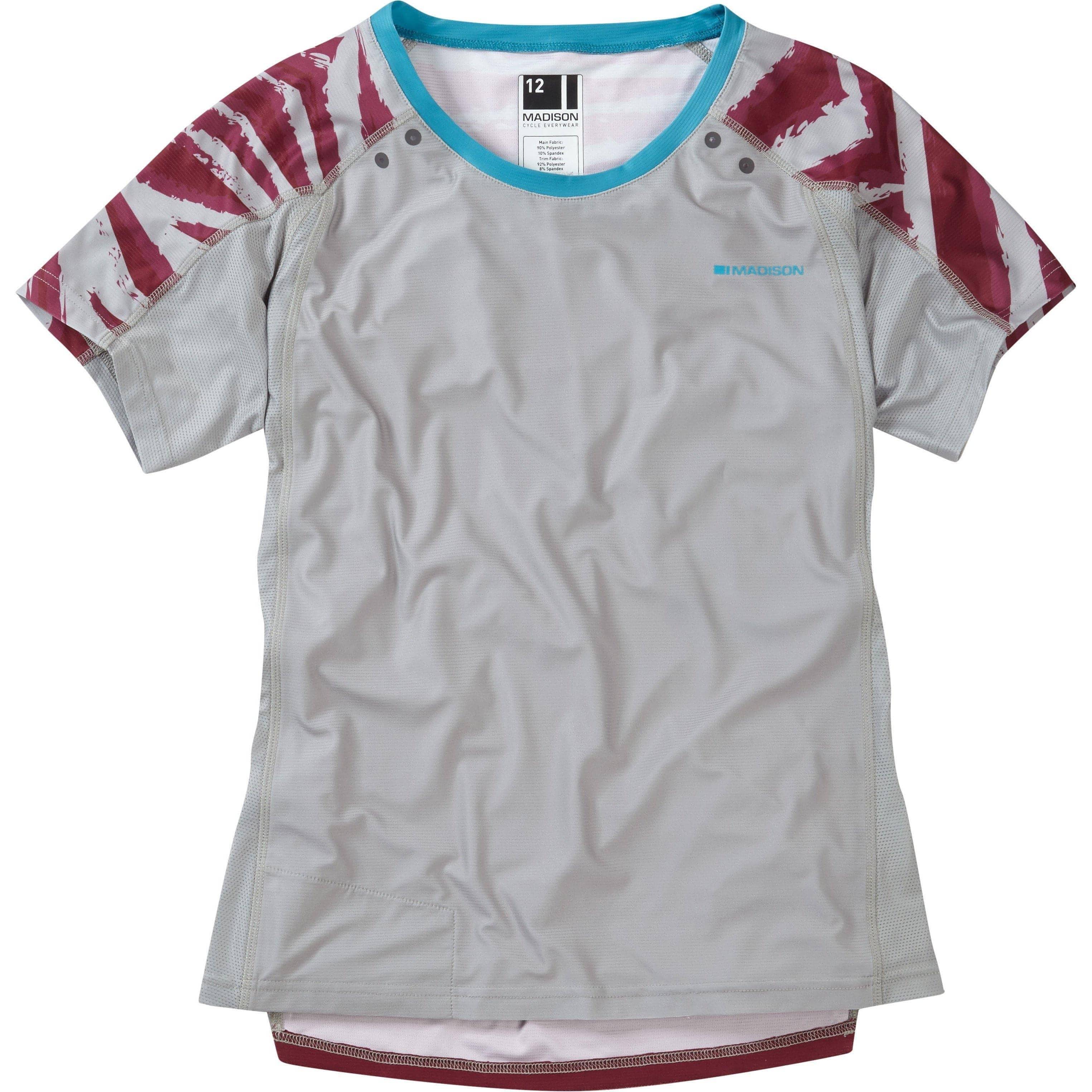 Madison Flux Enduro Short Sleeve Womens Cycling Jersey - Grey