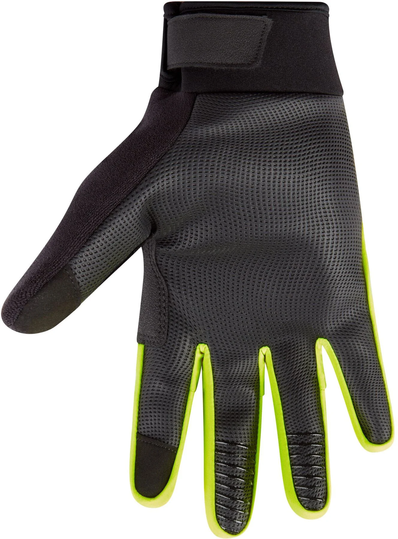 Madison Stellar Reflective Waterproof Thermal Full Finger Cycling Gloves - Yellow - Image 2