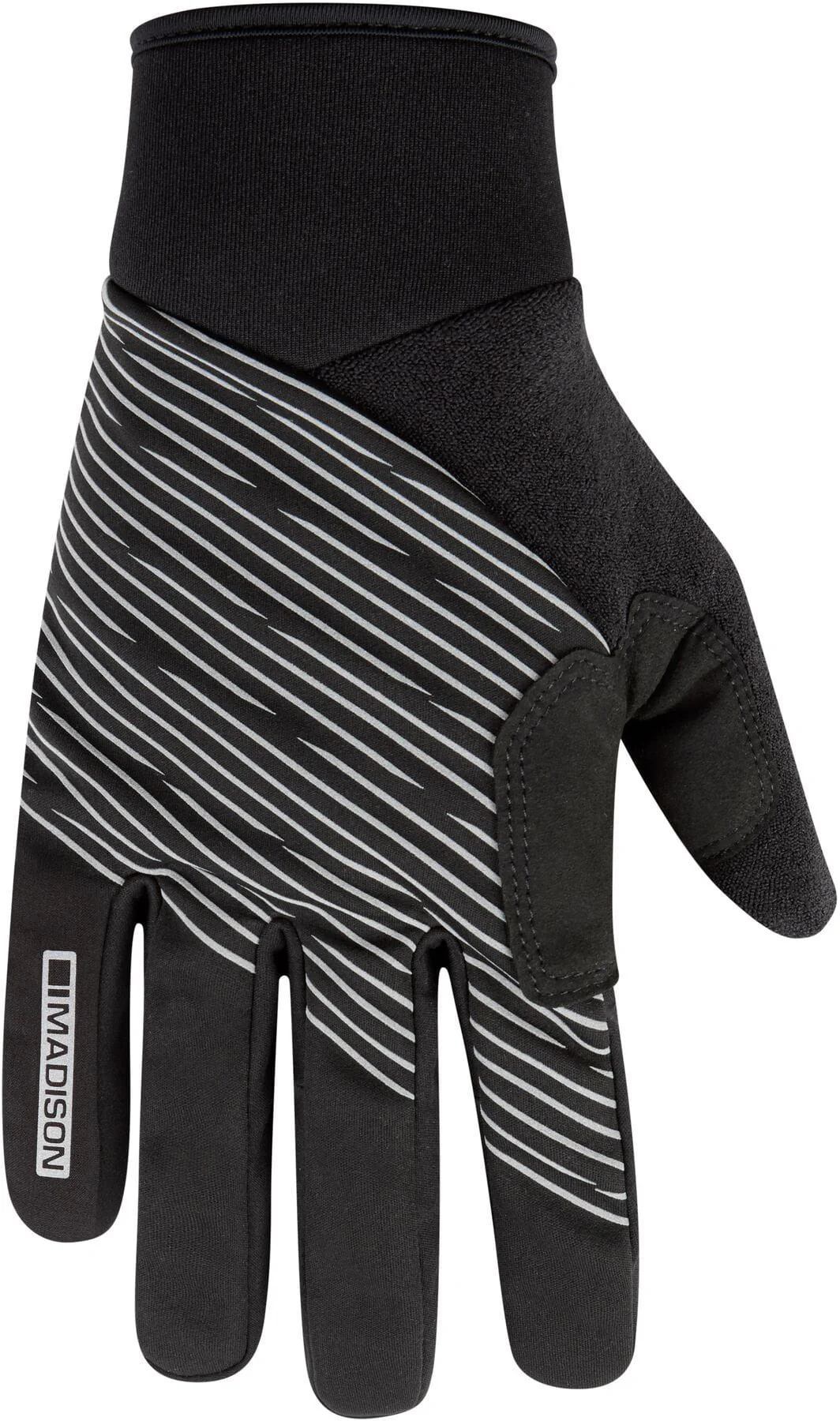 Madison Stellar Reflective Windproof Thermal Full Finger Cycling Gloves - Black