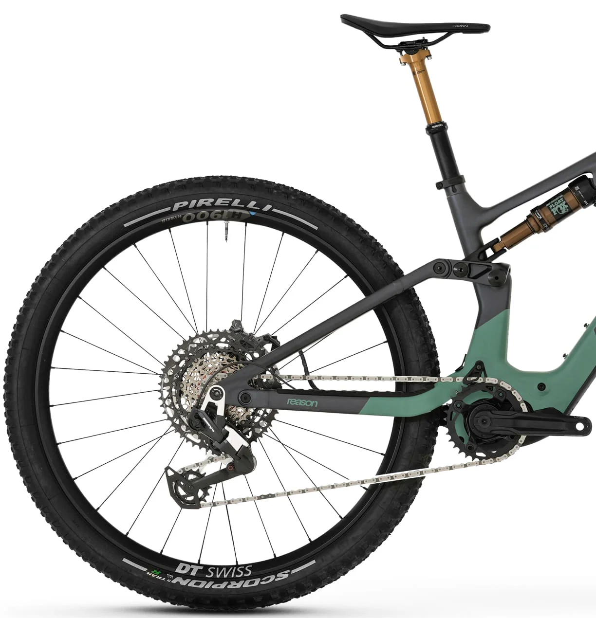 Megamo Reason AIR AL 04 Full Suspension Electric Bike 2026 - Green - Image 2