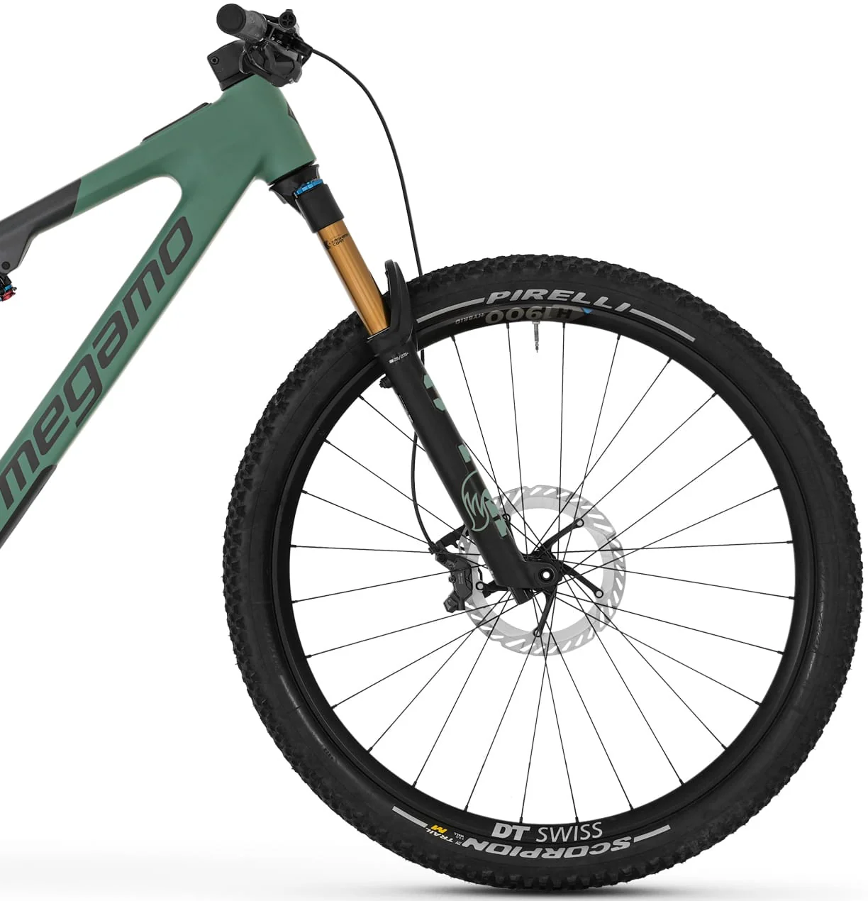 Megamo Reason AIR AL 04 Full Suspension Electric Bike 2026 - Green - Image 3