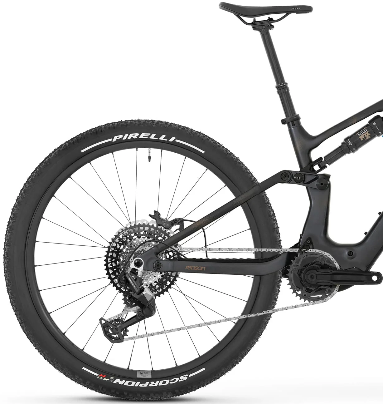 Megamo Reason AIR AL 09 Full Suspension Electric Bike 2026 - Black - Image 2