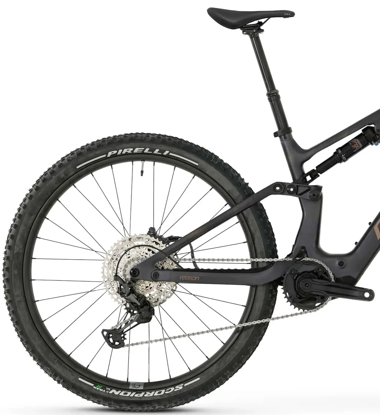Megamo Reason AIR AL 15 Full Suspension Electric Bike 2026 - Black - Image 2